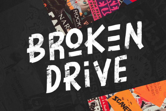 Broken Drive: A Bold Typeface for High-Impact Designs