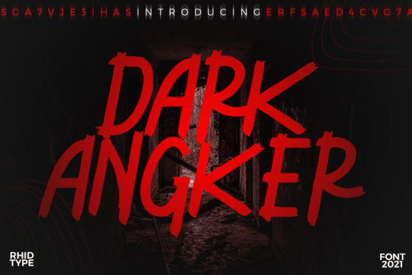 Dark Angker: A Solid Display Font for Creative Impact