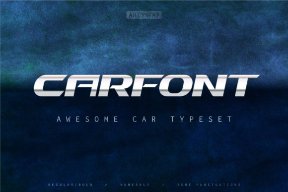 The Bold and Sporty Car Font for Dynamic Designs